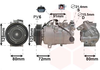 VAN WEZEL Kompressor,kliimaseade 4300K628